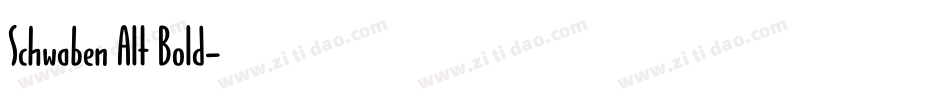 Schwaben Alt Bold字体转换